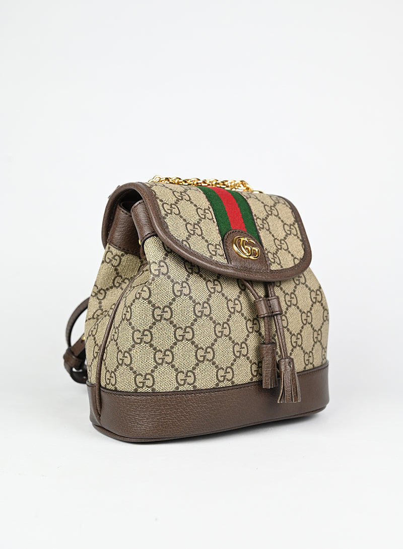 Gucci Zaino Ophidia in tela Monogram GG beige - lesleyluxuryvintage