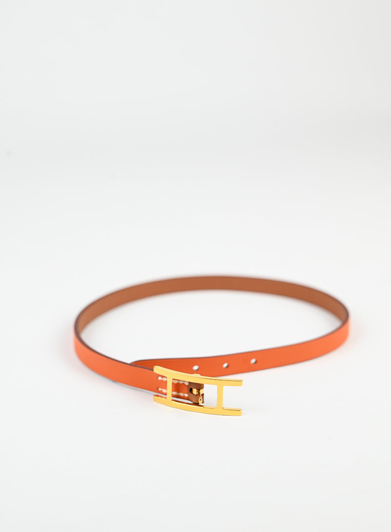 Hermès Bracciale Behapi Double tour gold-orange