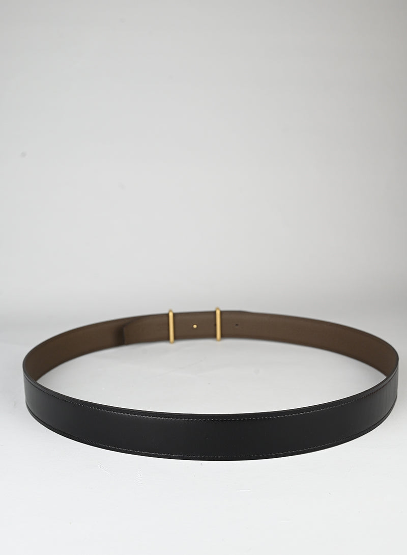 Hermès Cintura in pelle nera