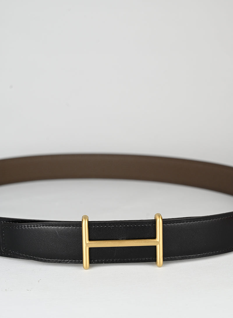 Hermès Cintura in pelle nera