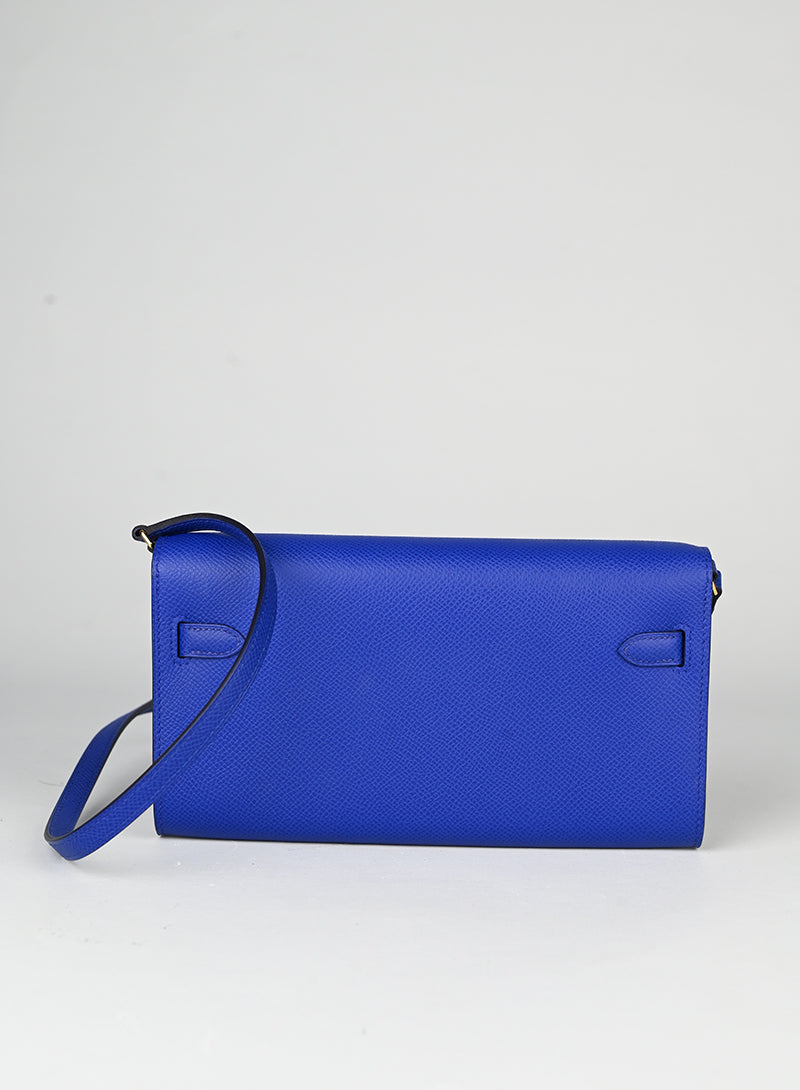 Hermès Borsa Kelly to Go in pelle blu
