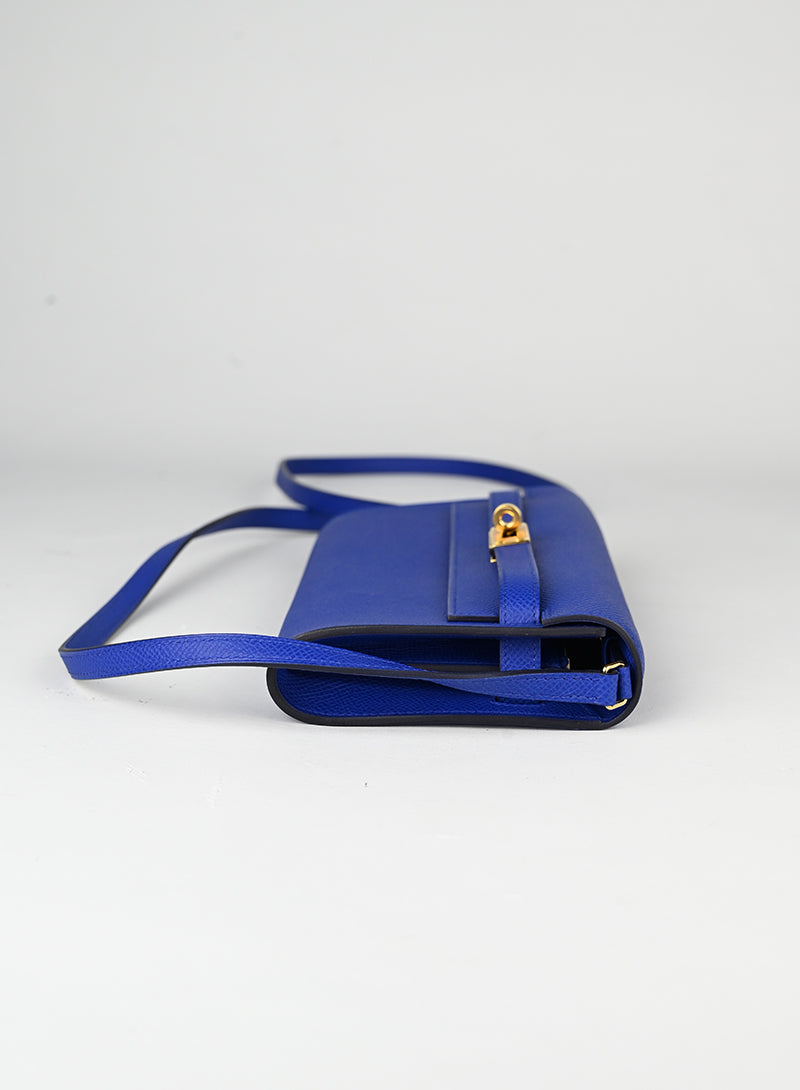 Hermès Borsa Kelly to Go in pelle blu