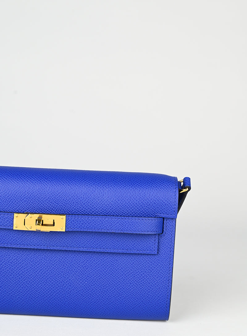 Hermès Borsa Kelly to Go in pelle blu