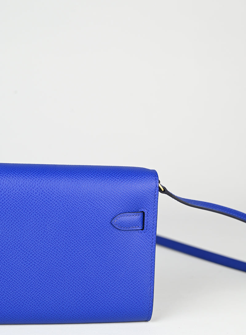 Hermès Borsa Kelly to Go in pelle blu