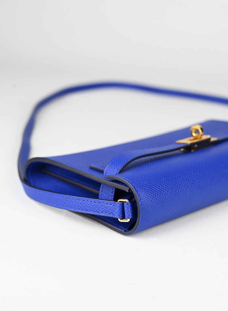 Hermès Borsa Kelly to Go in pelle blu