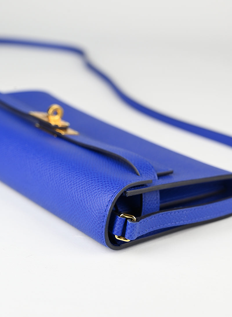 Hermès Borsa Kelly to Go in pelle blu