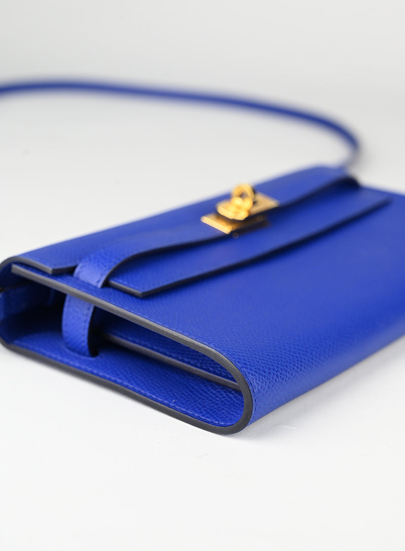 Hermès Borsa Kelly to Go in pelle blu
