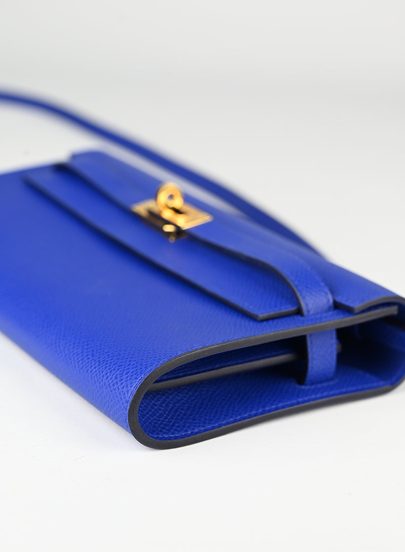 Hermès Borsa Kelly to Go in pelle blu