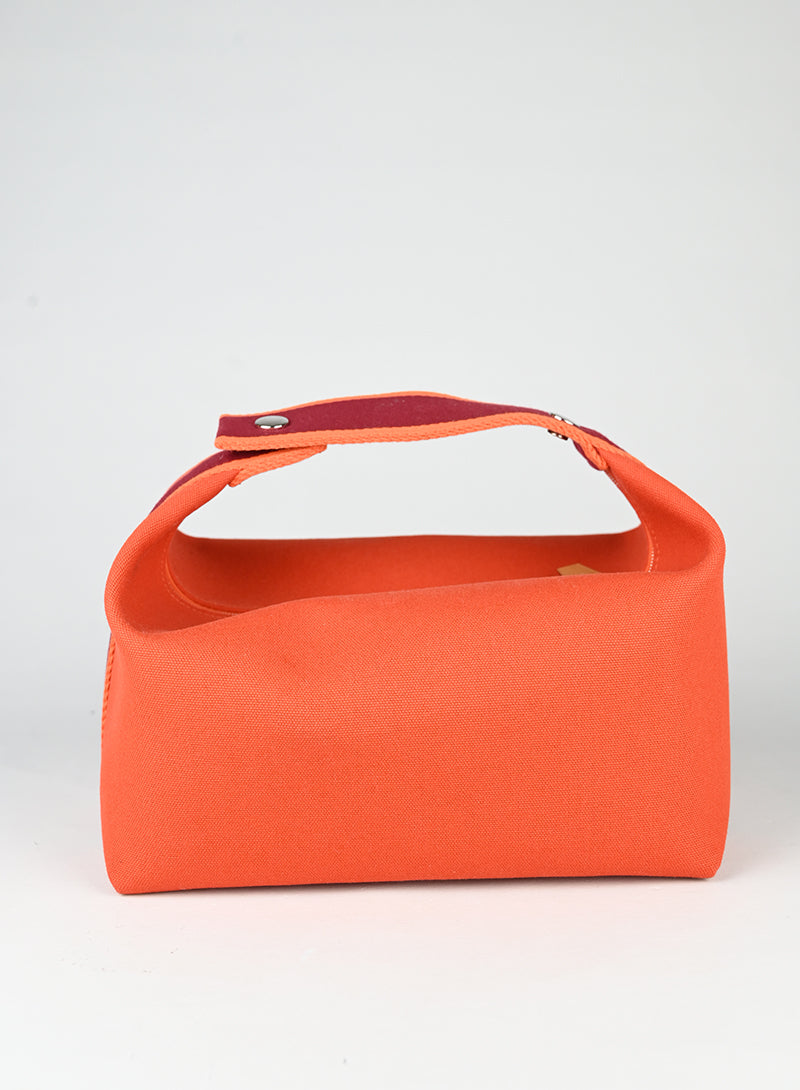 Hermès Pouch Bride à brac 25 in pelle arancio