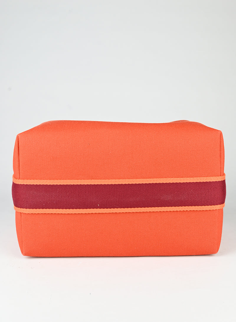 Hermès Pouch Bride à brac 25 in pelle arancio