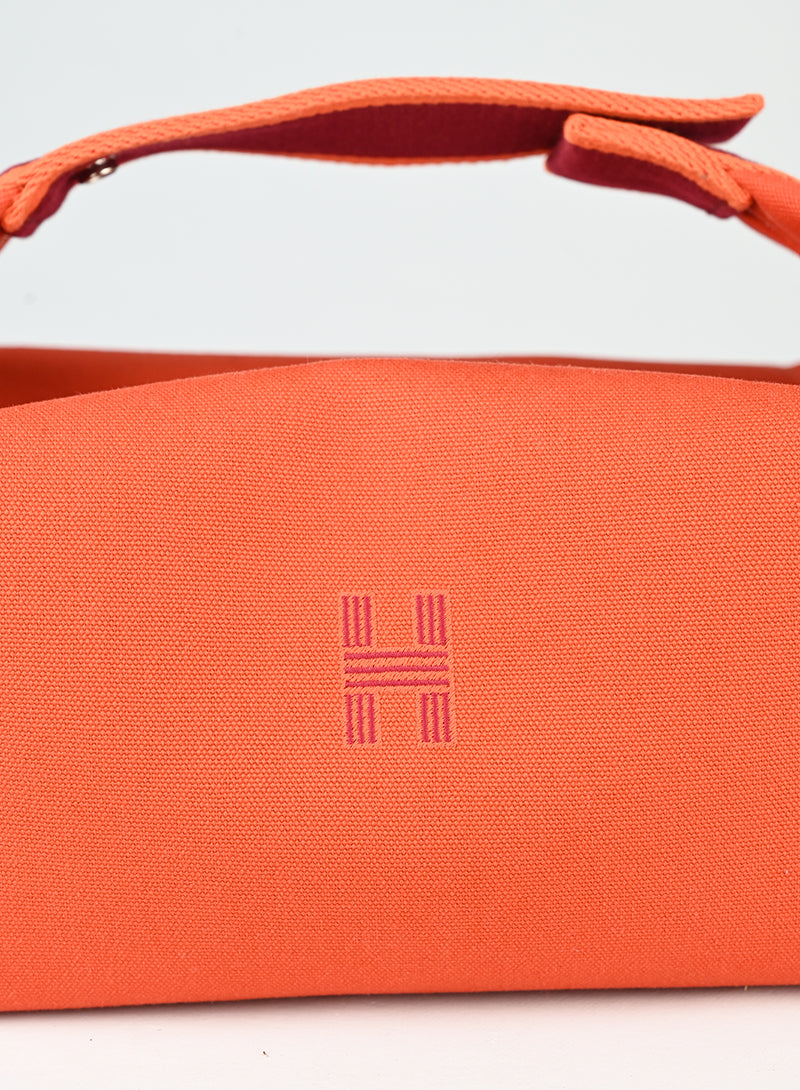 Hermès Pouch Bride à brac 25 in pelle arancio