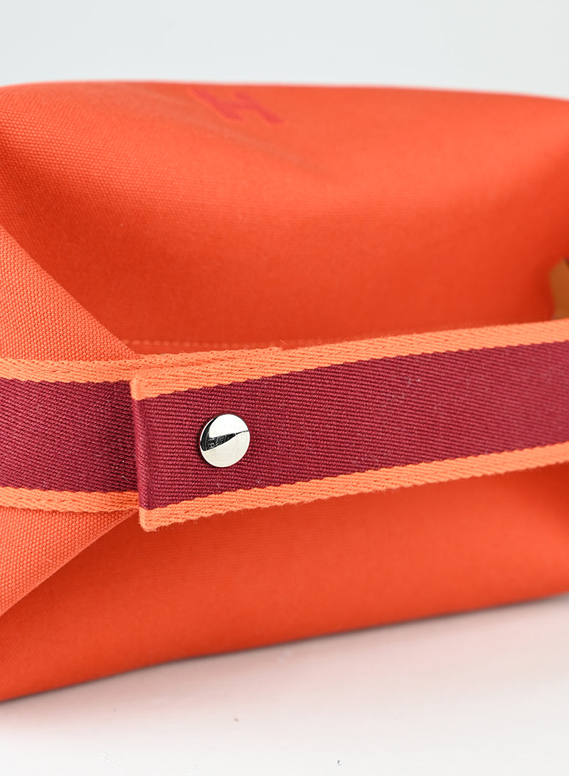 Hermès Pouch Bride à brac 25 in pelle arancio