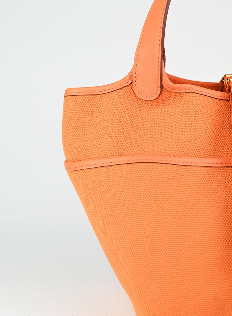 Hermès Borsa Picotin Cargo arancio