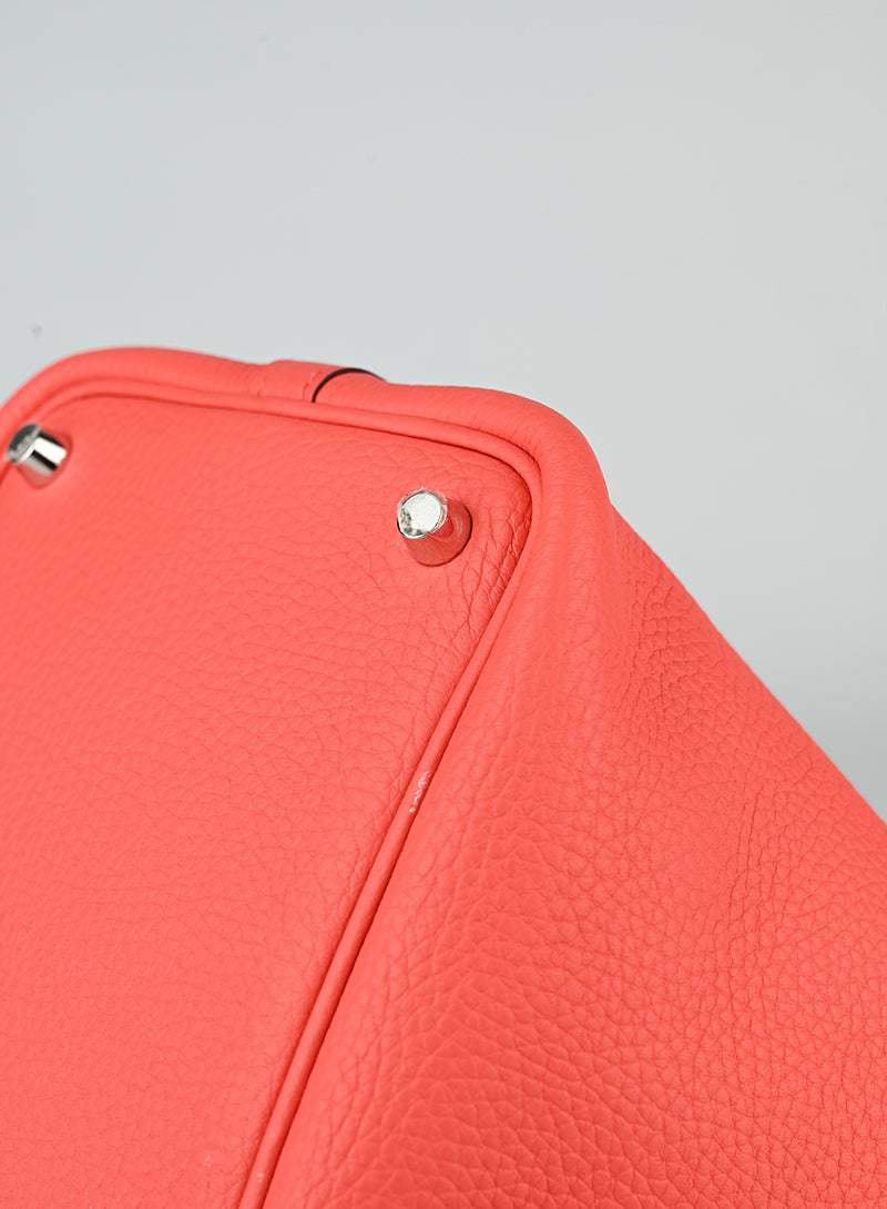Hermès Picotin 18 in pelle arancio