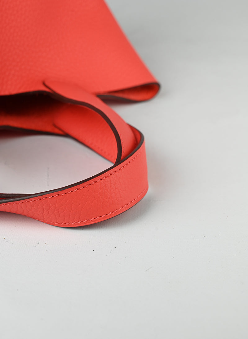 Hermès Picotin 18 in pelle arancio