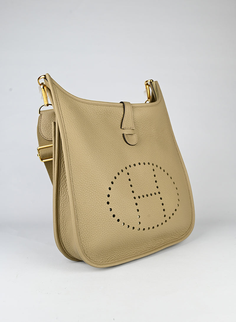 Hermès Evelyne 29 in pelle beige marfa