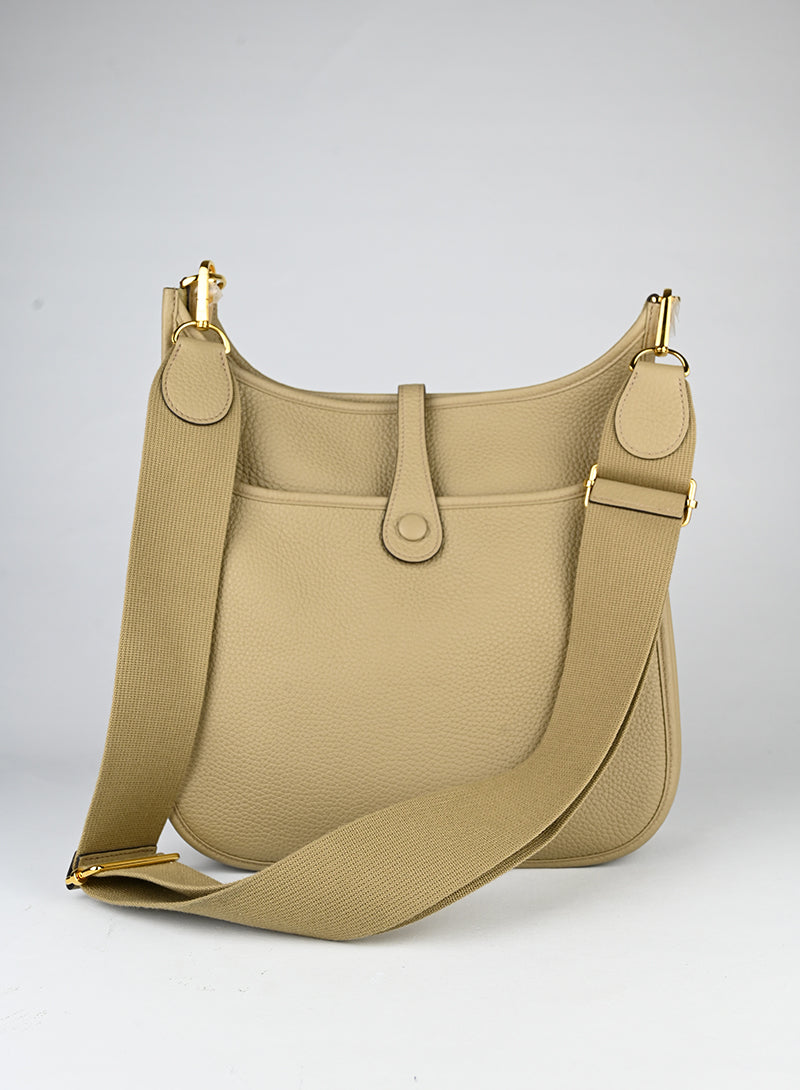 Hermès Evelyne 29 in pelle beige marfa