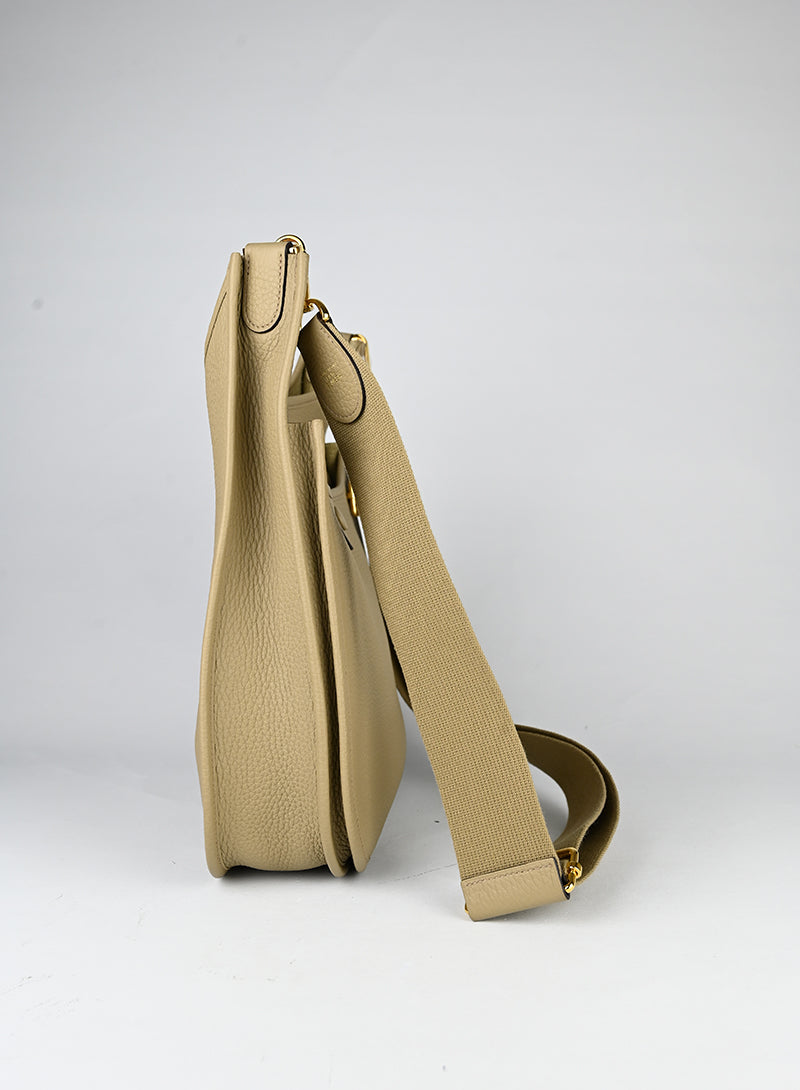 Hermès Evelyne 29 in pelle beige marfa
