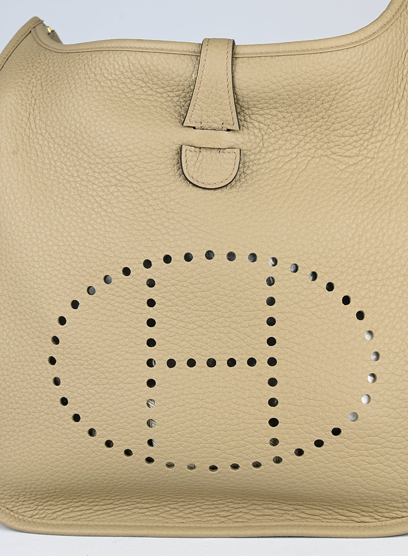 Hermès Evelyne 29 in pelle beige marfa