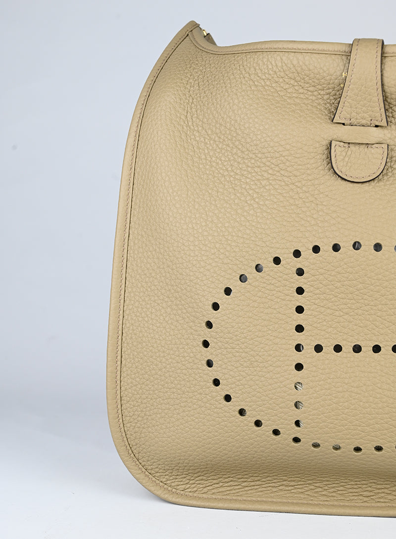 Hermès Evelyne 29 in pelle beige marfa
