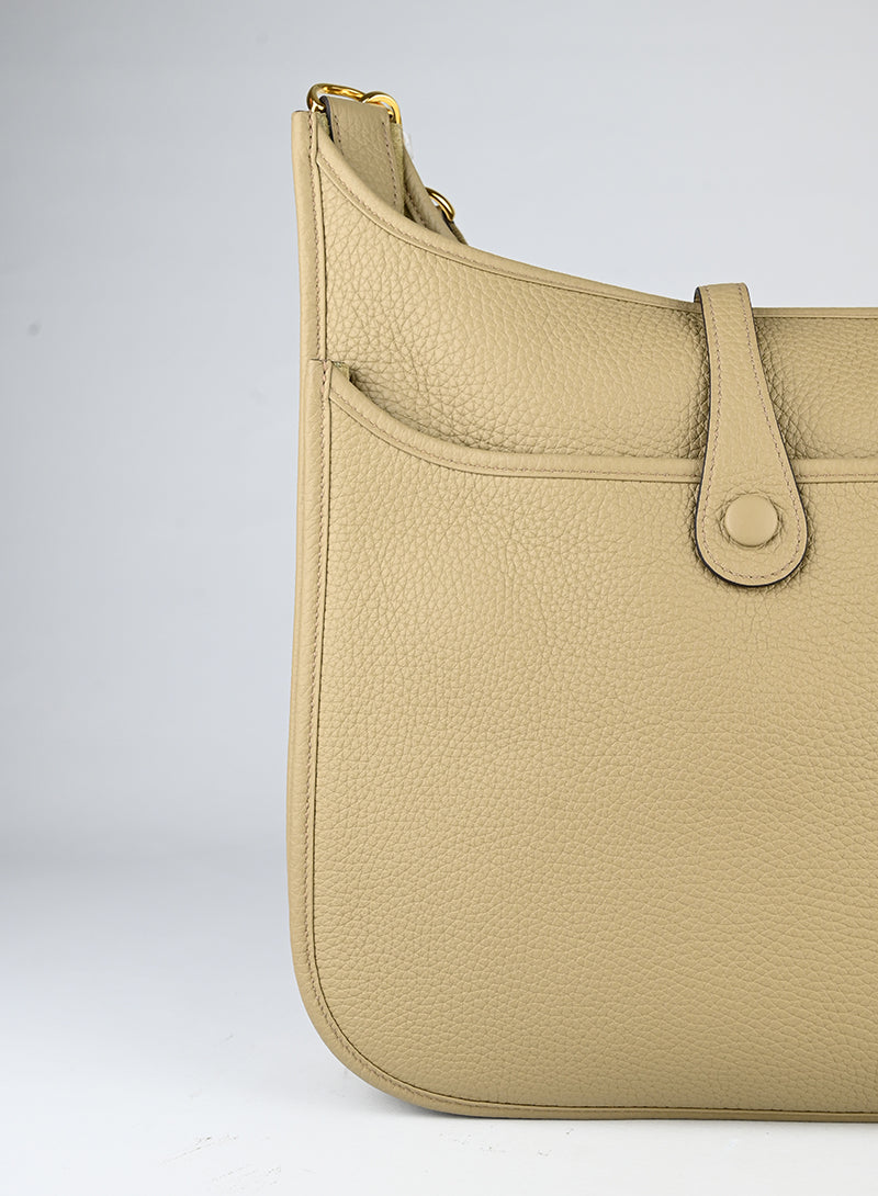 Hermès Evelyne 29 in pelle beige marfa