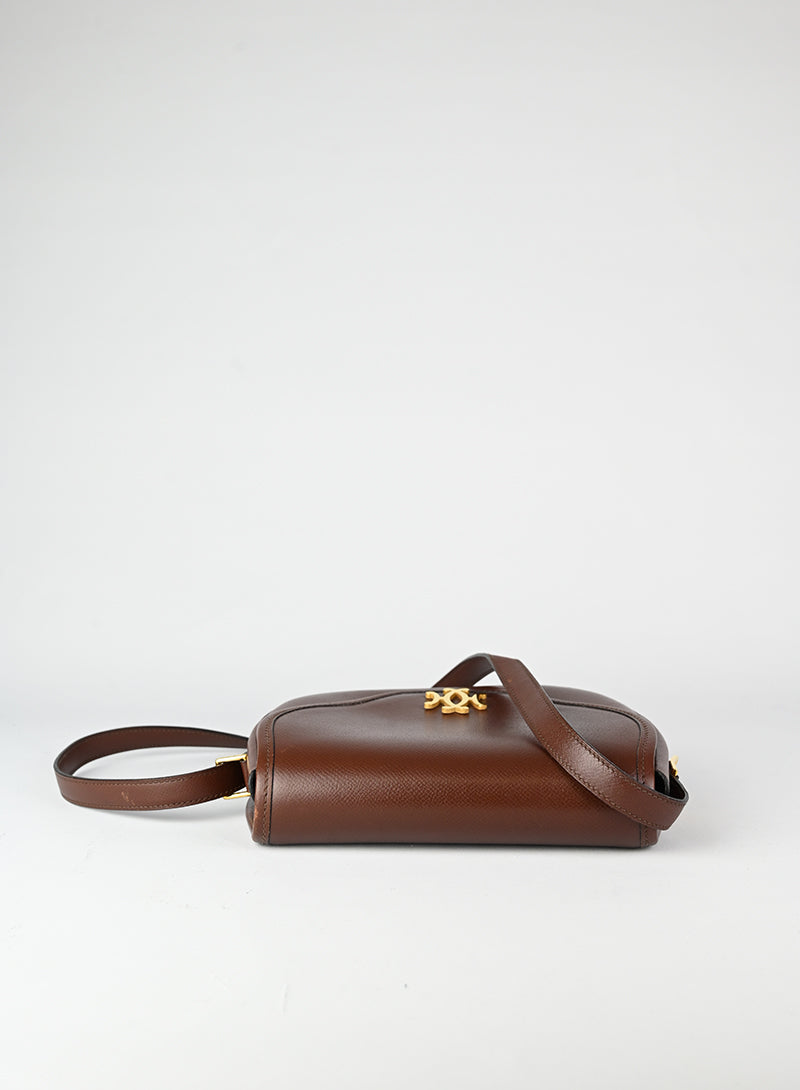 Hermès Borsa Evergrain Lift 1981 marrone