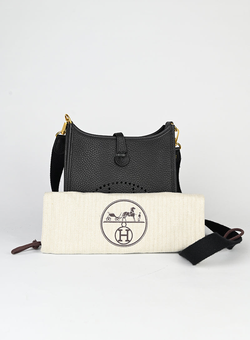 Hermès Evelyne 16 in pelle nera