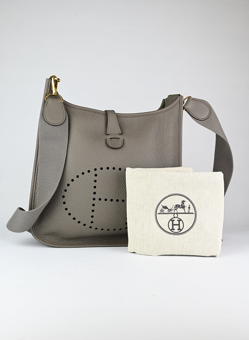 Hermès Evelyne 29 in pelle Taupe