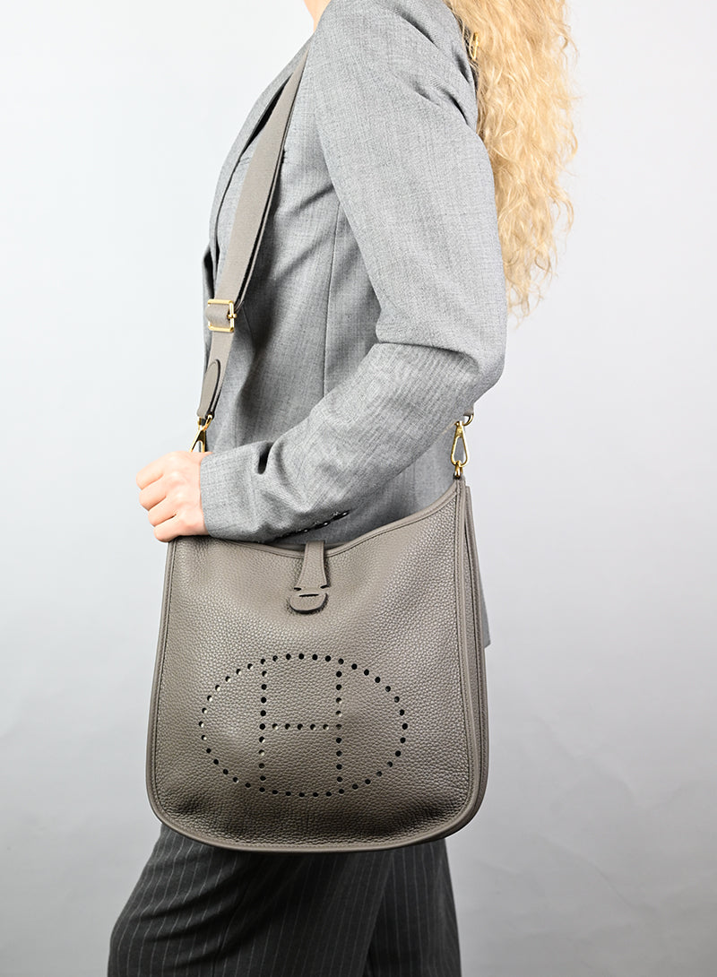 Hermès Evelyne 29 in pelle Taupe