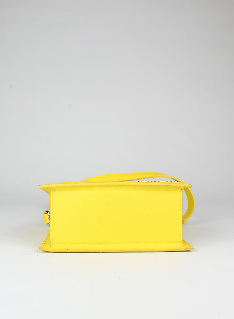 Jacquemus Borsa Le Chiquito Noeud gialla