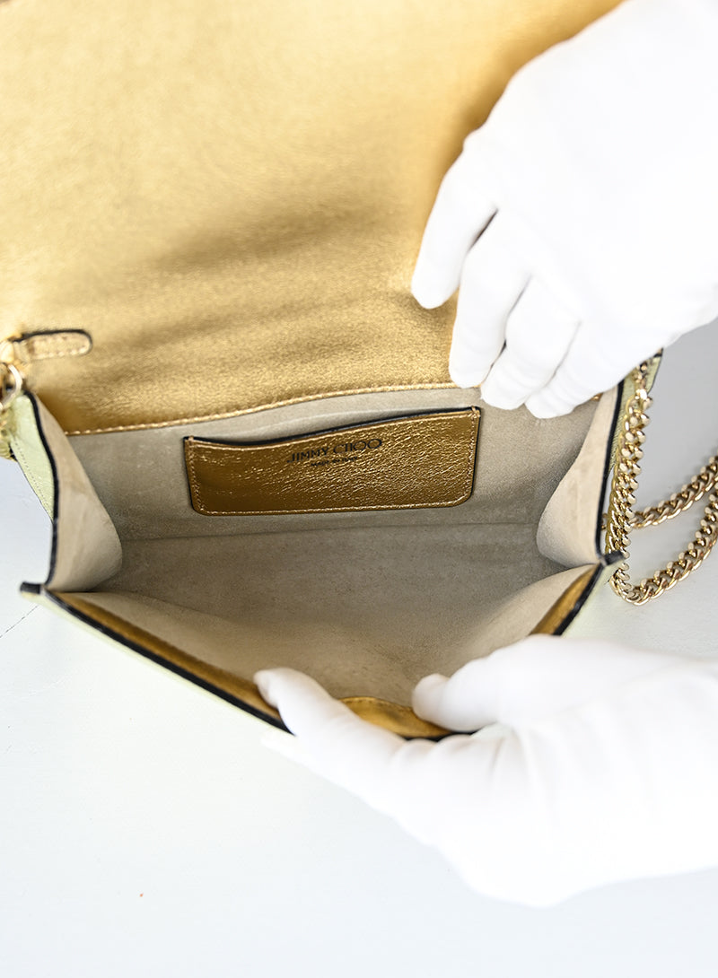 Jimmy Choo Borsa in pelle oro