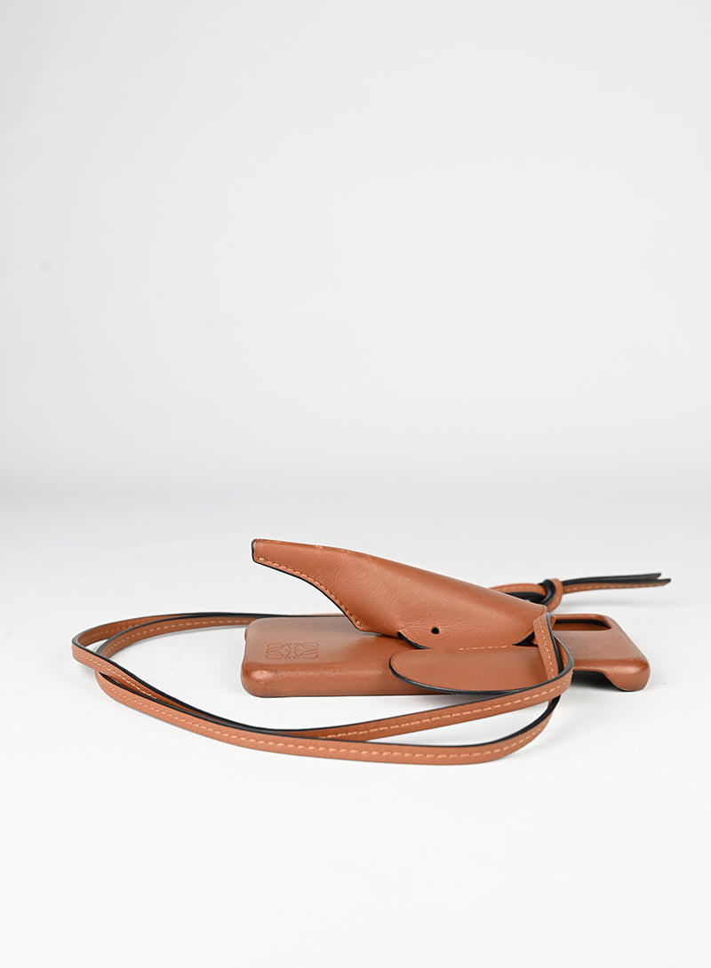 Loewe Cover iPhone Elefante in pelle rosa