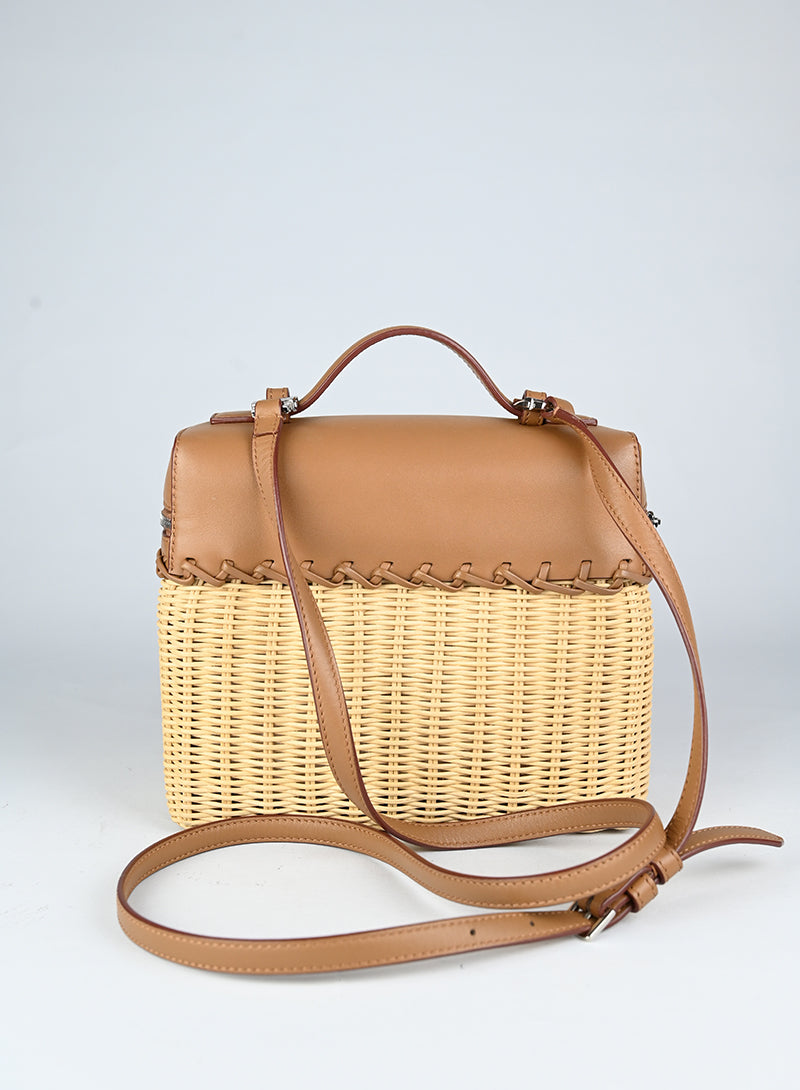 Loro Piana Borsa Extra Pocket L19 in midollino