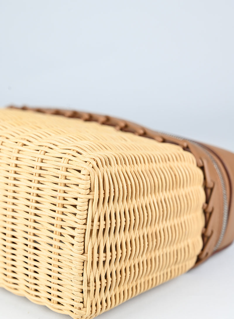 Loro Piana Borsa Extra Pocket L19 in midollino