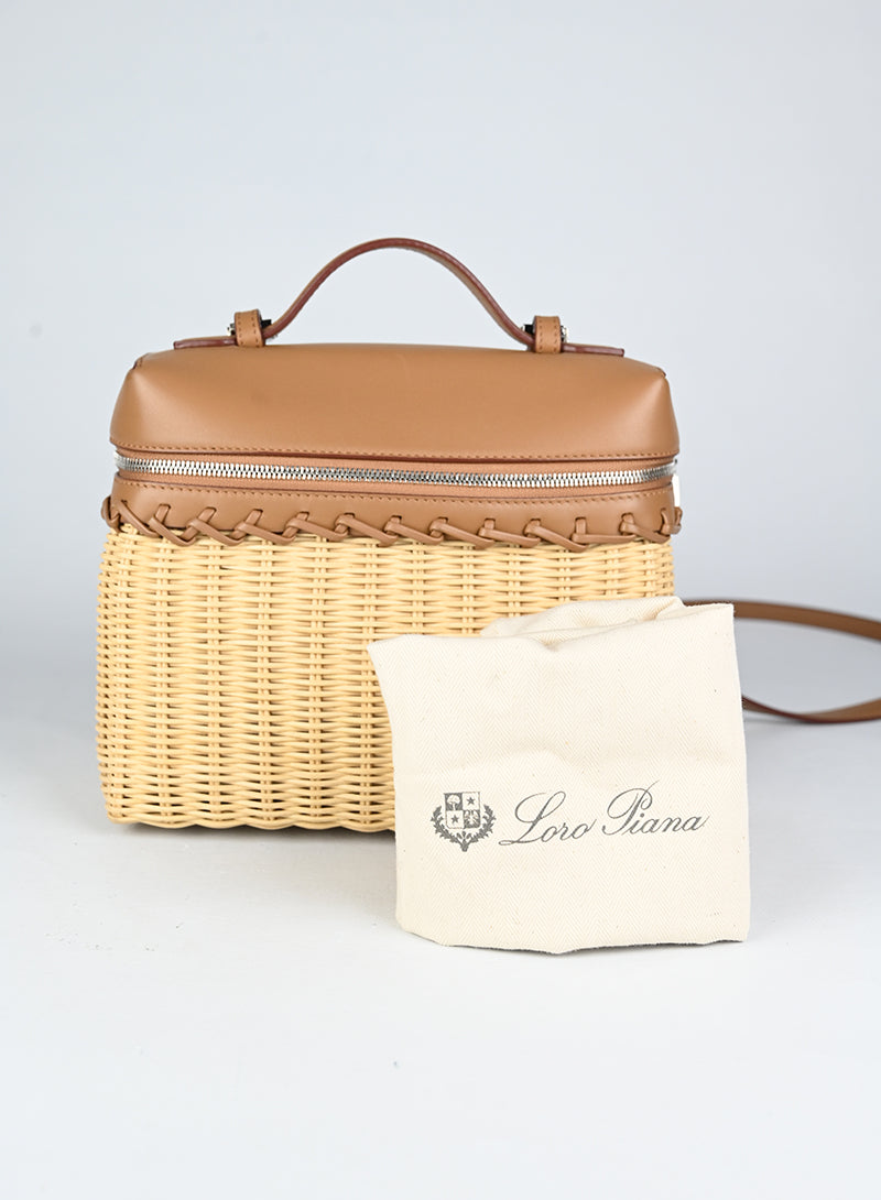 Loro Piana Borsa Extra Pocket L19 in midollino