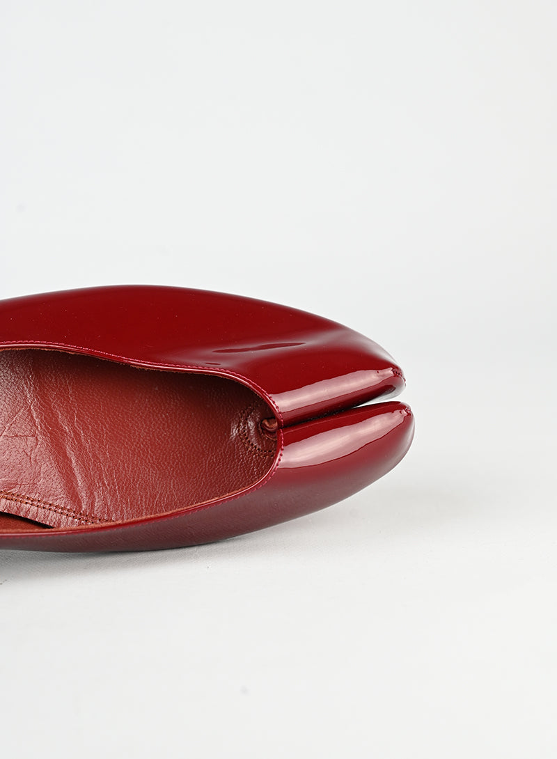 Louboutin x Margiela Ballerine Tabi in vernice rossa - N. 41