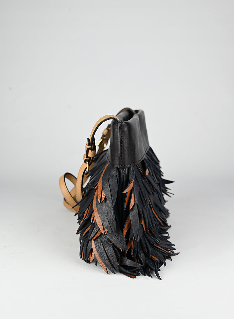 Marni Borsa in pelle nera e marrone
