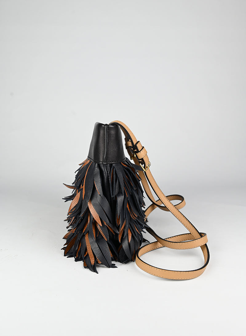 Marni Borsa in pelle nera e marrone