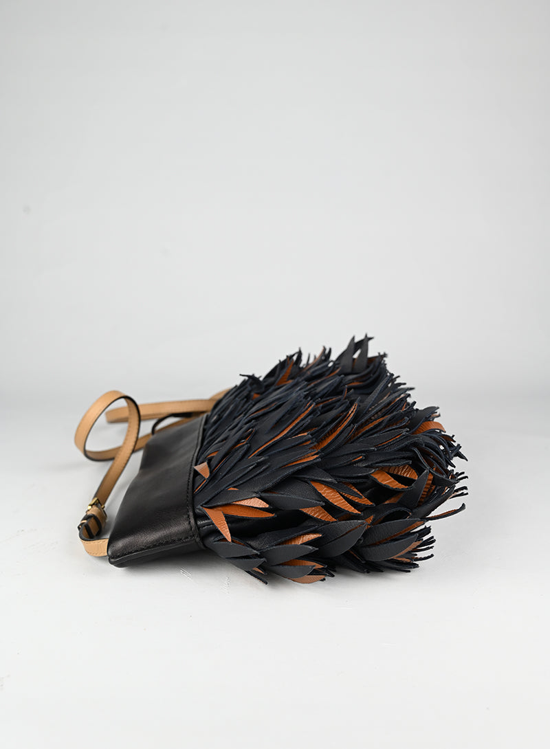 Marni Borsa in pelle nera e marrone