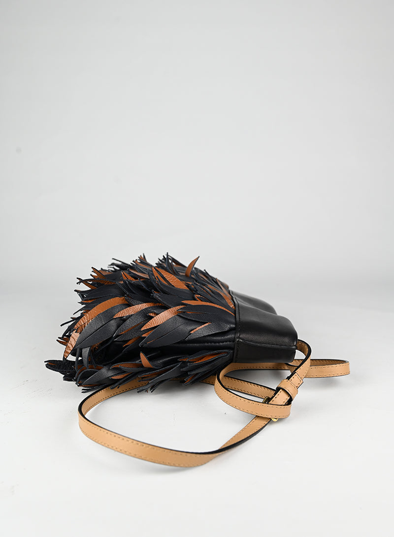 Marni Borsa in pelle nera e marrone