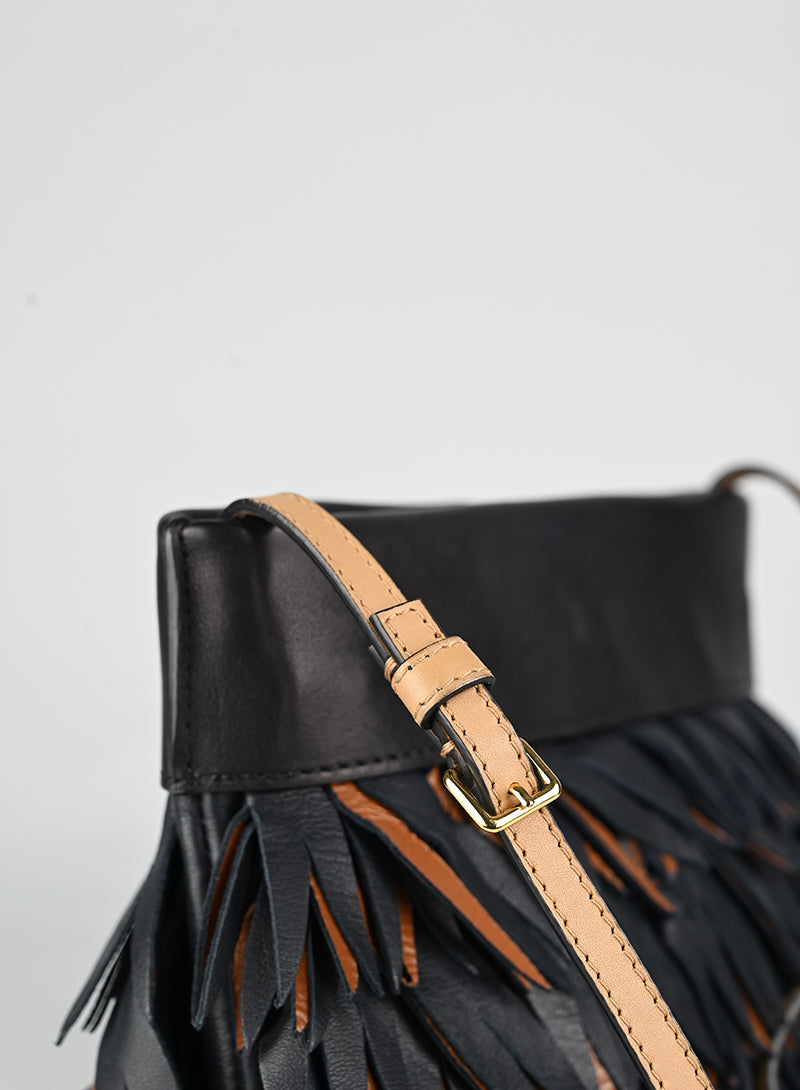 Marni Borsa in pelle nera e marrone
