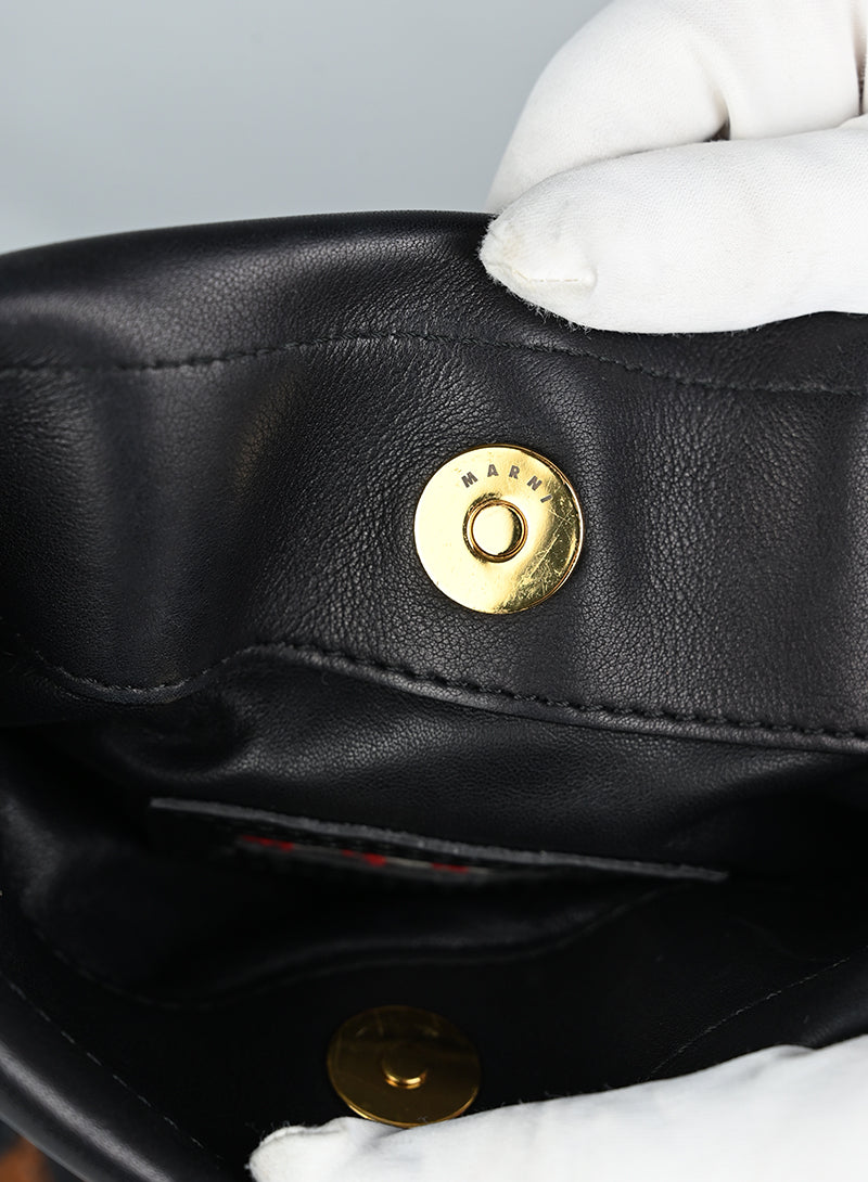 Marni Borsa in pelle nera e marrone