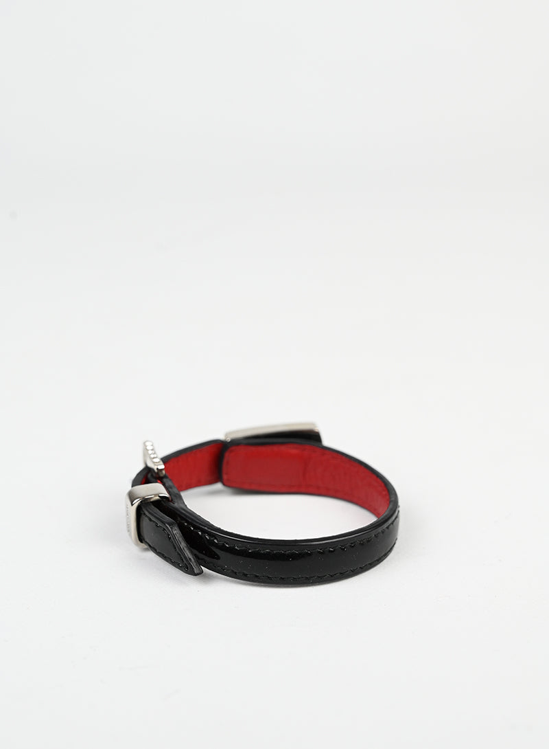 Miu Miu Bracciale in pelle nera