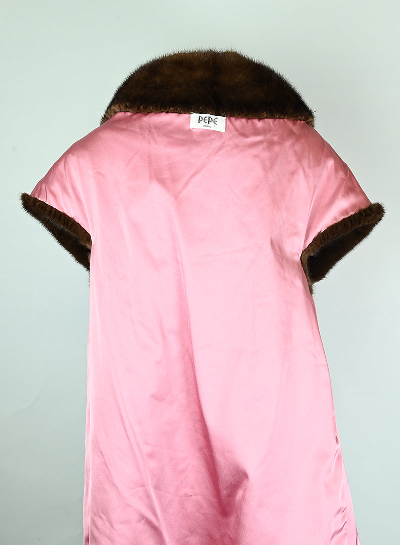 Pepe Pelliccia di visone marrone - Tg. 42