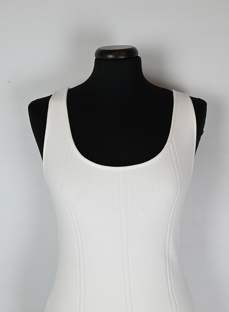 Philosophy Abito bianco con tulle - Tg. 40