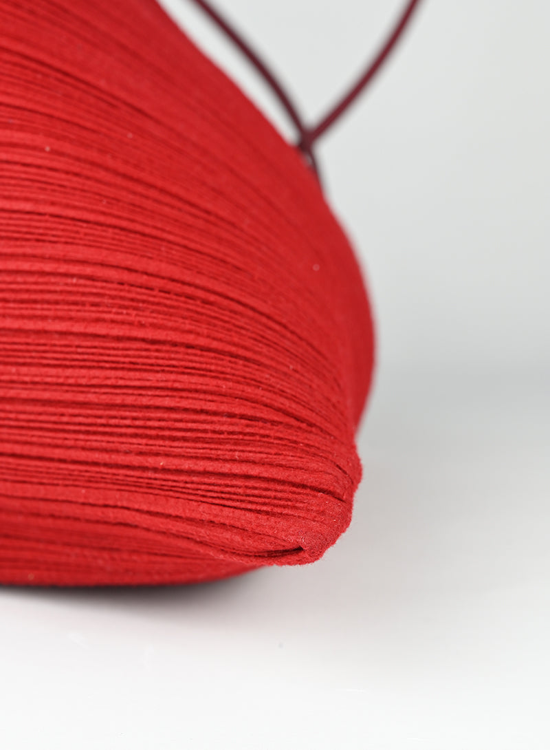 Pleats Please Miyake Borsa trangolare rossa