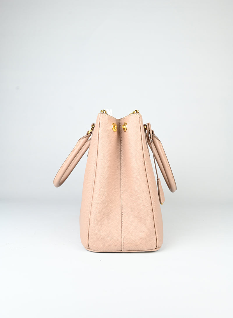 Prada Borsa Galleria Large in pelle rosa cipria