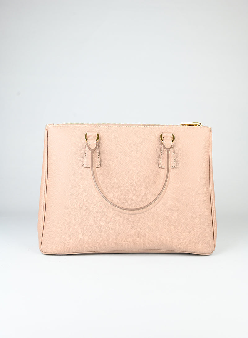 Prada Borsa Galleria Large in pelle rosa cipria