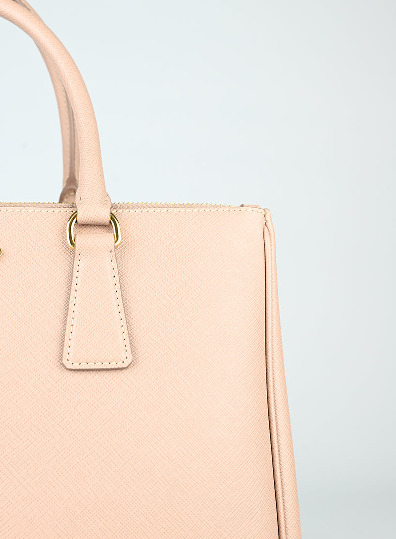 Prada Borsa Galleria Large in pelle rosa cipria