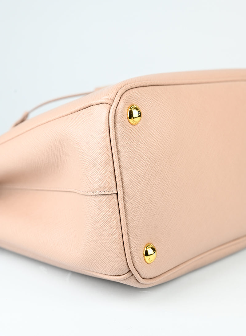 Prada Borsa Galleria Large in pelle rosa cipria